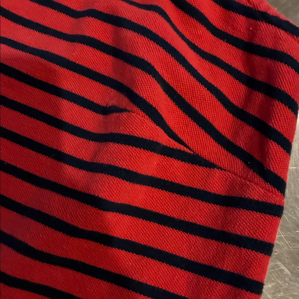 Talbots Nautical Dress Women’s 2X Sleeveless Vintage Dress Red Navy Striped Tank - Picture 8 of 9